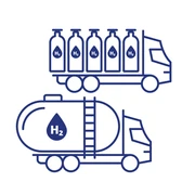 Transportní moduly vodíku